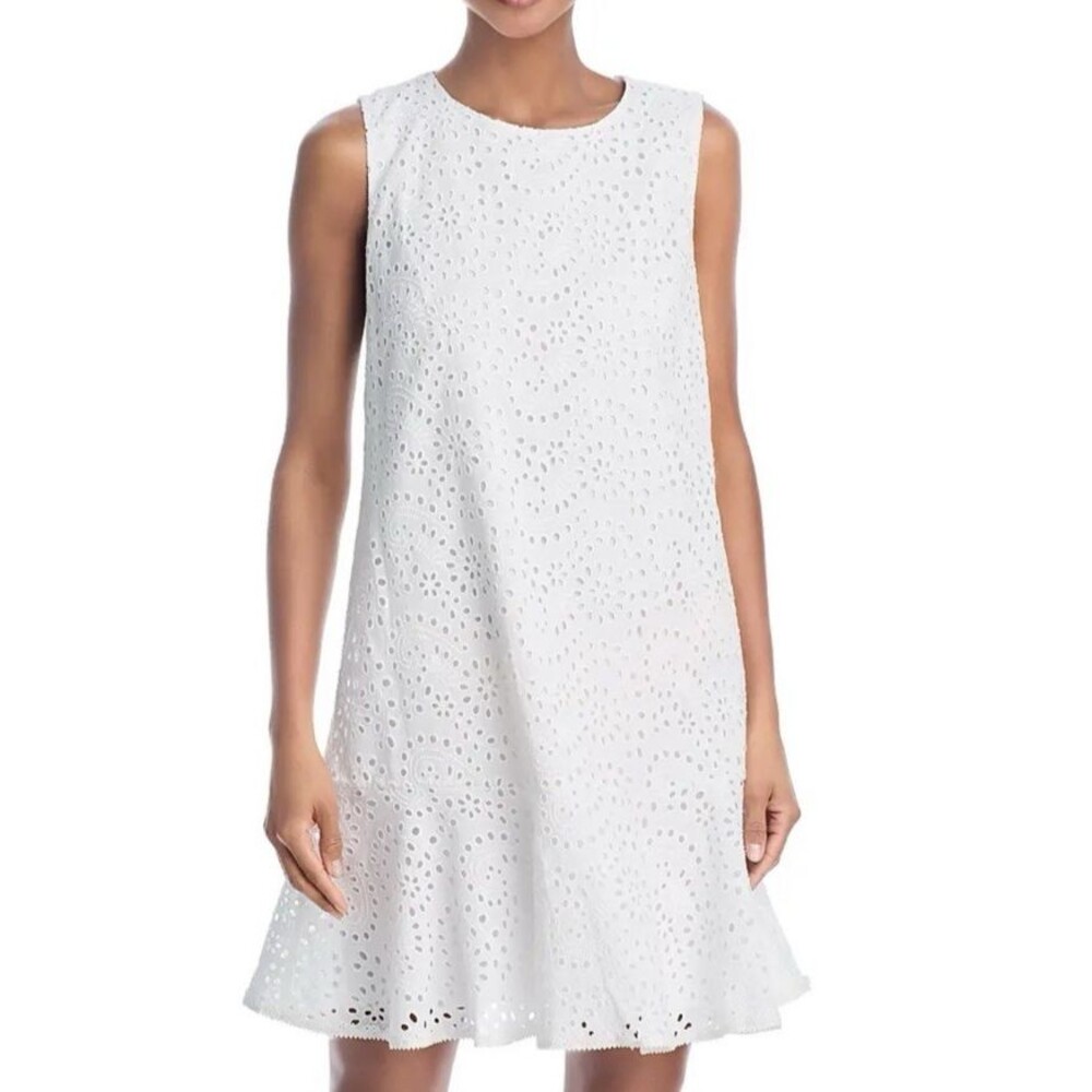 Kobi Halperin Leora White Eyelet Mini Dress Size XS NWOT